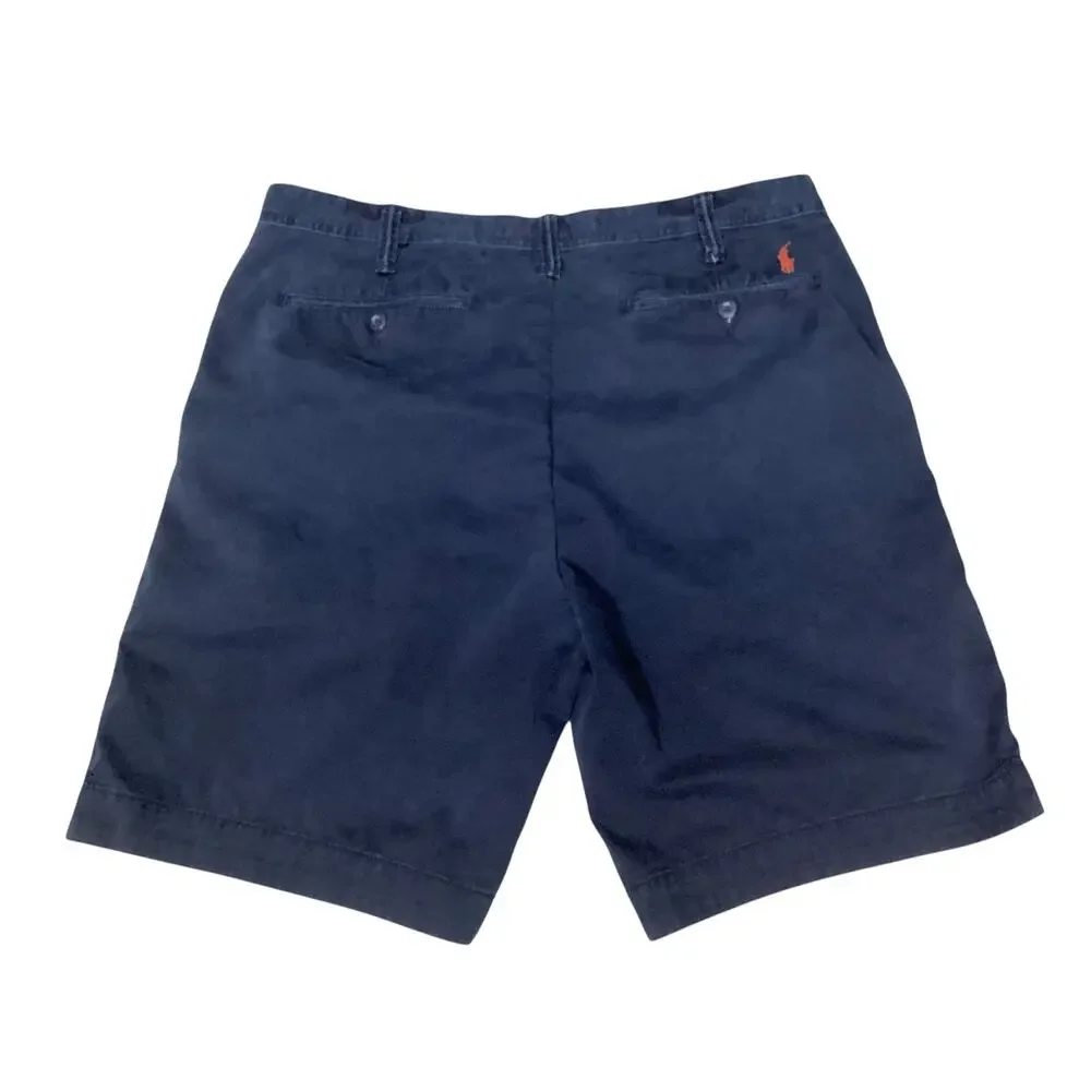 Polo Ralph Lauren Men's Relax Fit Navy Blue Cotton Twill Chino Shorts size 38